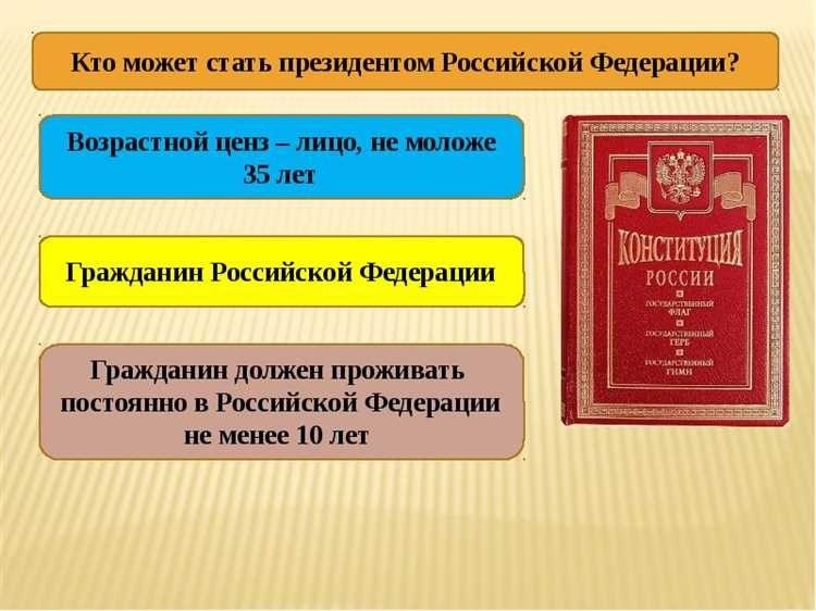 Кто человек может стать президентом основные требования и критерии