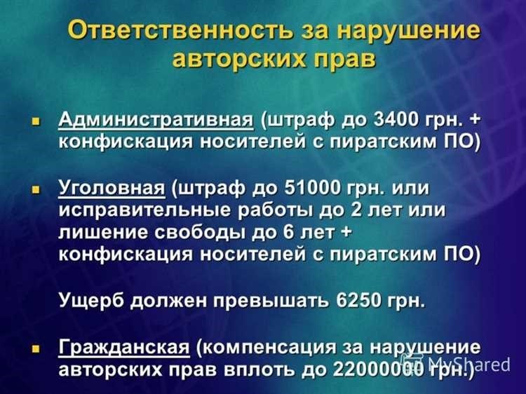 Ответственность за нарушение авторских прав на сайте кто должен нести 